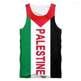 Men's Tank Tops OGKB 3D Print Free Palestine Men Top Summer Custom DIY Sleeveless Shirt Save Keep Peace Fitness Oversized