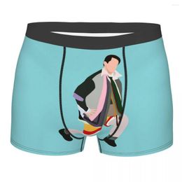 Underpants Printed Boxer Shorts Panties Men Friends Tv Show Joey Underwear Soft For Homme S-XXL