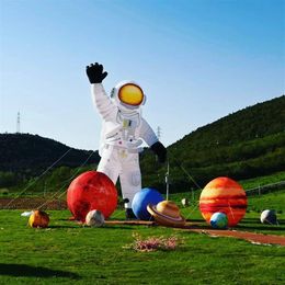 4 5 meter High Inflatable Balloon Astronauts With LED Strip For the Science Museum Event Parade Show277U