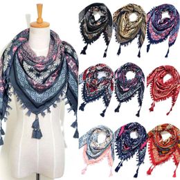 Scarves Women Winter Fashion Bohemian Scarf Ethnic Style Tie Tassel Large Lady Blanket Bufandas Invierno Mujer