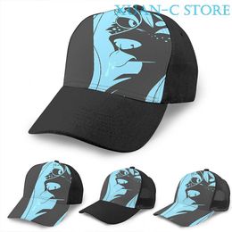 Ball Caps Furry Basketball Cap Men Women Fashion All Over Print Black Unisex Adult Hat