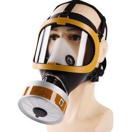 High Quality Full Face Dust Gas Mask Respirator Toxic Gas Filtering For Painting Pesticide Spraying Work Filter Dust Mask Replace212a