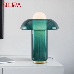 Table Lamps SOURA Nordic Modern Creative Green Lamp LED Desk Lighting Decorative For Home Living Room