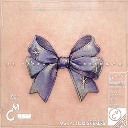 Purple Waterproof Temporary Tattoos Bowknot Sexy Tattoo Stickers Tatto Fake Tatoo Cheap Goods Festival Cute Carnival Art Sticker