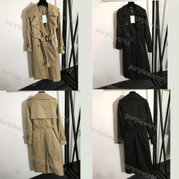 Womens Trench Coat Loose Long Elegant Fashion Belt Design Coat Outerwear 2 Color Womens Casual Daily Windbreaker