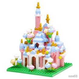 Blocks Mini Castle Building Blocks Fairy Tale Castle Church Micro Blocks DIY Toys Bricks Construction Toys for Girls Birthday Gifts R230720