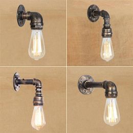 Wall Lamp E27 Sconce Loft Vintage Steam Punk Water Pipe Light For Cafe Bar Club Bedside Corridor Aisle Industrial