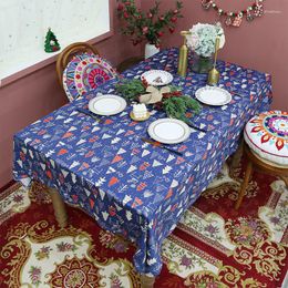 Table Cloth Christmas Tablecloth Holiday Decorations Tree Printed Household Sets Wholesale