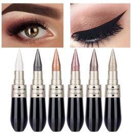 Eye ShadowLiner Combination White pearlescent eye shadow eyeliner pen waterproof quick drying ultrathin brown glitter liquid makeup 230719