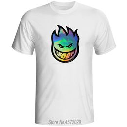 Men's T-Shirts Teenage Ripper Spitfire T-shirt Men's Zombie Design Spitfire Wheel T-shirt Camisetta Masculina Jersey Skateboards Skull tee sbz4584 230718