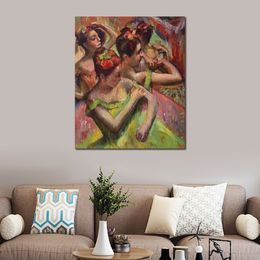 Contemporary Canvas Wall Art Edgar Degas Ballerinas Adjusting Their Dresses Ballet Dancer Hand Painted Oil Painting Home Decor