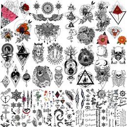 Metershine 32 Sheets Waterproof Temporary Tattoo Stickers of Unique Imagery or Totem for Men Women Girl Express Body Art2698