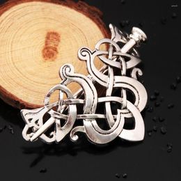 Hair Clips Viking Hairpin Celtics Knots Vintage Metal Cards Runes Dragons Slide Clip Women's Jewelry Decorative Gift Accessories