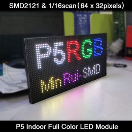 LED Display MinRui P5 Indoor SMD2121 RGB Full Colour LED Module Panne 320x160mm 116scan 64x32 Pixels Video Wall Display Panel 230718