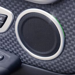 Car Door Audio Speaker Circle Ring Decorative Cover Trim For BMW X1 F48 2 series F45 2016-18 Interior Decals208k