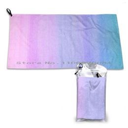 Towel Colorful Ombre Abstract Watercolor Pattern Quick Dry Gym Sports Bath Portable Artistic