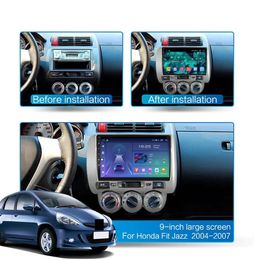 Android 10 2 Din Car Video radio Multimedia Player auto Stereo GPS MAP For HONDA FIT JAZZ 2001-2008267U