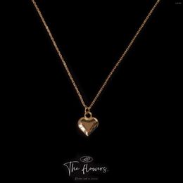 Pendant Necklaces Xxixx 14K Gold Plated Women Love Heart Necklace X-297