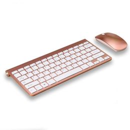 Wireless Keyboard Mouse Combos 2 4GHz Portable Mini Keyboards and Mice Kit Multimedia Keypad for Office Computer Desktop Laptop TV2668