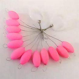 100 bag Pink Luminous Fishing Float Bobber 13mm 7 Star Foam Space Bean Tackle Lure Accessories3323