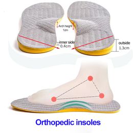 Shoe Parts Accessories OXleg flat foot Orthopedic insoles unisex inside outside the eightcharacter Oshaped leg correction valgufoot full sports pad 230718