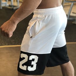 Outdoor Shorts Mens Sportswear gym mens sports running shorts No 23 letters basketball zip pockets training 230719