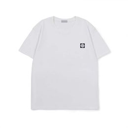 Women's designer Compass Tshirts badge pattern tee men's stones island t shirt summer short-sleeved solid Colour tops high street stones island shirt MVQQ