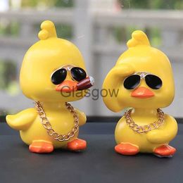 Interior Decorations Shaking Head Duck Car Decoration Cute Shaking Head Duckling In The Car Creative Auto Interior Decoration Auto Ornament x0718