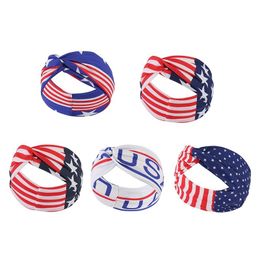 Headwear Hair Accessories USA Independence Day Happy American Cheer 4th July 2023 Party DIY US National Flag Bands 230718