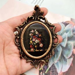 Pins Brooches Antique Flower Inside European and American Style Vintage Jewelry Accessories 230718