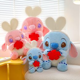 Wholesale Cute Angie stitch Plush Playmate Rabbit Stitch Plush Toy Children's game Playmate Holiday gift Room decor