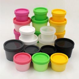 50G Candy Colour Plastic Cosmetic Mask Cream Jars With Plastic Liner Cosmetic Cream Pot Containe Makeup Eye Shadow Nail Powder Jewellery B Lpdv