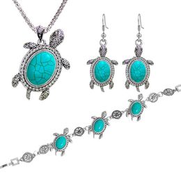 whole turtle bracelet earring sea turtle pendant charm bracelet Jewellery 3pcs Setsilver plate Single Piece273g