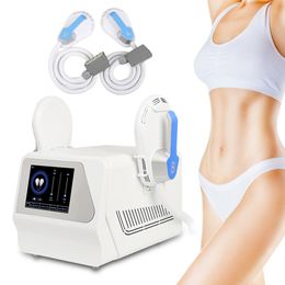 Most Powerful Double Handles Electric Muscle Stimulator Shaping Ems Body Sculpting Machine buttocks lifting 2 handles tesla body sculpting device