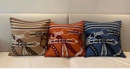 TOP QUAILTY 3 Colours 90%WOOL Cushion/Decorative Pillow Living room sofa Ins home Orange 4 Colours 50&50cm