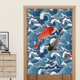 Curtain Japanese Carp Fengshui Door Kitchen Bedroom Partition Toilet Living Room Decoration