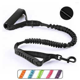 Dog Collars Pet Supplies Explosion Proof Punch Large Leash Reflective Elastic Comfortable Grip Various Colours Available