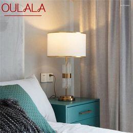 Table Lamps OULALA Lamp Contemporary LED Crystal Gold Desk Lighting Decorative For Home Bedroom