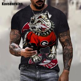 2022 New Summer High Quality DOGO CYBORG HERO American Bulldog 3D T-shirt Men Women Harajuku Streetwear Oversized T Shirt