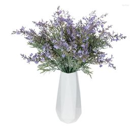 Decorative Flowers Purple 1PC Lavender Plastic Artificial Fake Plant For Wedding Home Christmas Decor Ornamental Flowerpot Pography Prop