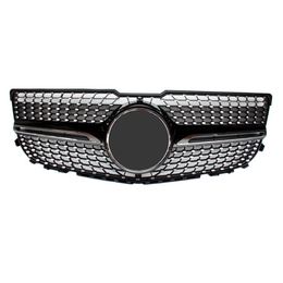 GLK X204 Diamond ABS Material Kidney Grilles 2012-2014 Replacement Centre Mesh Grille Front Bumper336b