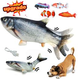 Dog Toys Chews Toys for Dog Interactive Electronic Floppy Fish Dogs Toys Toothbrush Chew Training Funny Game Fish For Pet Puppy Trixie Dog 230719