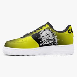 DIY shoes mens running shoes one for men women platform casual sneakers Classic White Black cartoon graffiti green trainers outdoor sports 36-48 55194