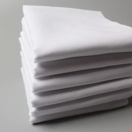 Näsdukar 12st Solid White Set Cotton Hankies Men vintage Diy Pocket Square Present Crafts For Wedding Party 230718