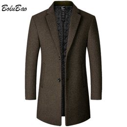 Men's Wool Blends BOLUBAO 2023 Casual Wool Blend Coat For Men New Design Korean Version Of The Slim Jacket High Quality Hot Sales Casual Coat Men HKD230718