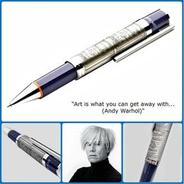 YAMALANG Limited Special Edition Andy Warhol Ballpoint pen Reliefs Barrel Metal Ball point pens Gift Perfect for Men and Women231Q