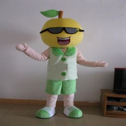 lemon boy Mascot Costumes Animated theme Lemon fruit man Cospaly Cartoon mascot Character Halloween Carnival party Costume213F