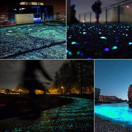 Glow in the Dark Garden Pebbles Stones for Yard and Walkways Decor DIY Decorative Luminous Stones Rocks for Fish Tank Walkways Gar2795