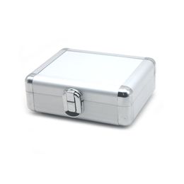 Oxidised Aluminium Alloy Toolbox Mini Box with Buckle Instrument Document Box Item Storage Box 150*120*50mm