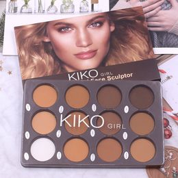 Eye Shadow 12 Color Matte Face Foundation Contour Palette Makeup for Women 3D Contouring Wheat Bronze Water Proof 230718